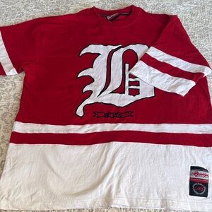 Brooklyn Red and White Mens shirt